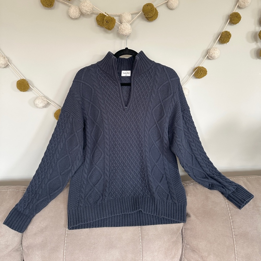 Aritzia cable knit sweater